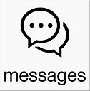 Chat bubbles and the word 'messages' written directly below