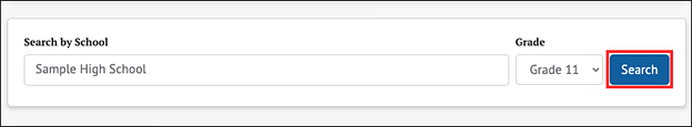 Selectable button that is enabled in the user interface.