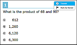 Sample context menu for items, which includes 'Tutorial' and 'Mark for Review' options.