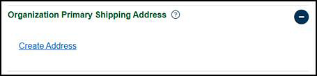 Create Address link.