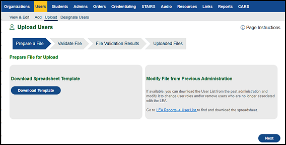 Prepare a File progress step.